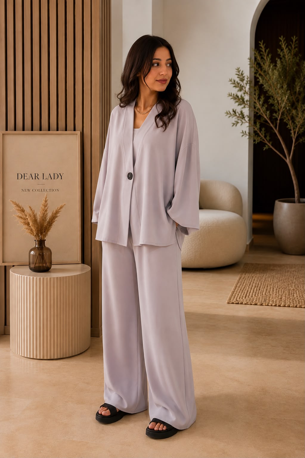 Ensemble Femme Chic – Blazer Fluide & Pantalon Large
