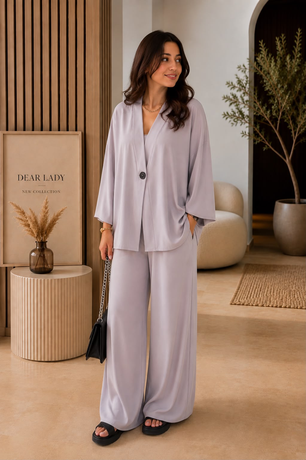 Ensemble Femme Chic – Blazer Fluide & Pantalon Large