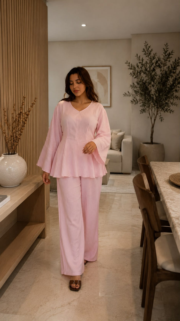 Ensemble Femme Chic – Blouse & Pantalon Large